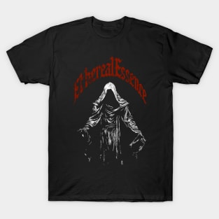 Medieval Cloaked Figure Dark Fantasy T-Shirt